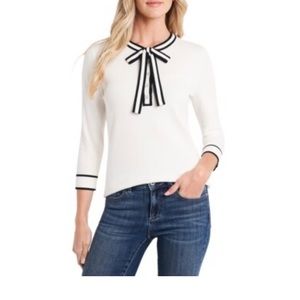 New CeCe Henley Sweater. Size L.